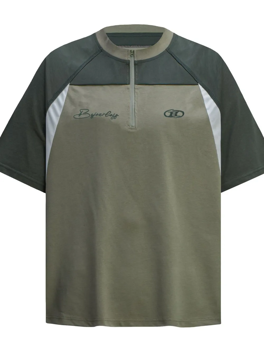 Men's Half Zip Short Sleeve T-Shirt, image 4