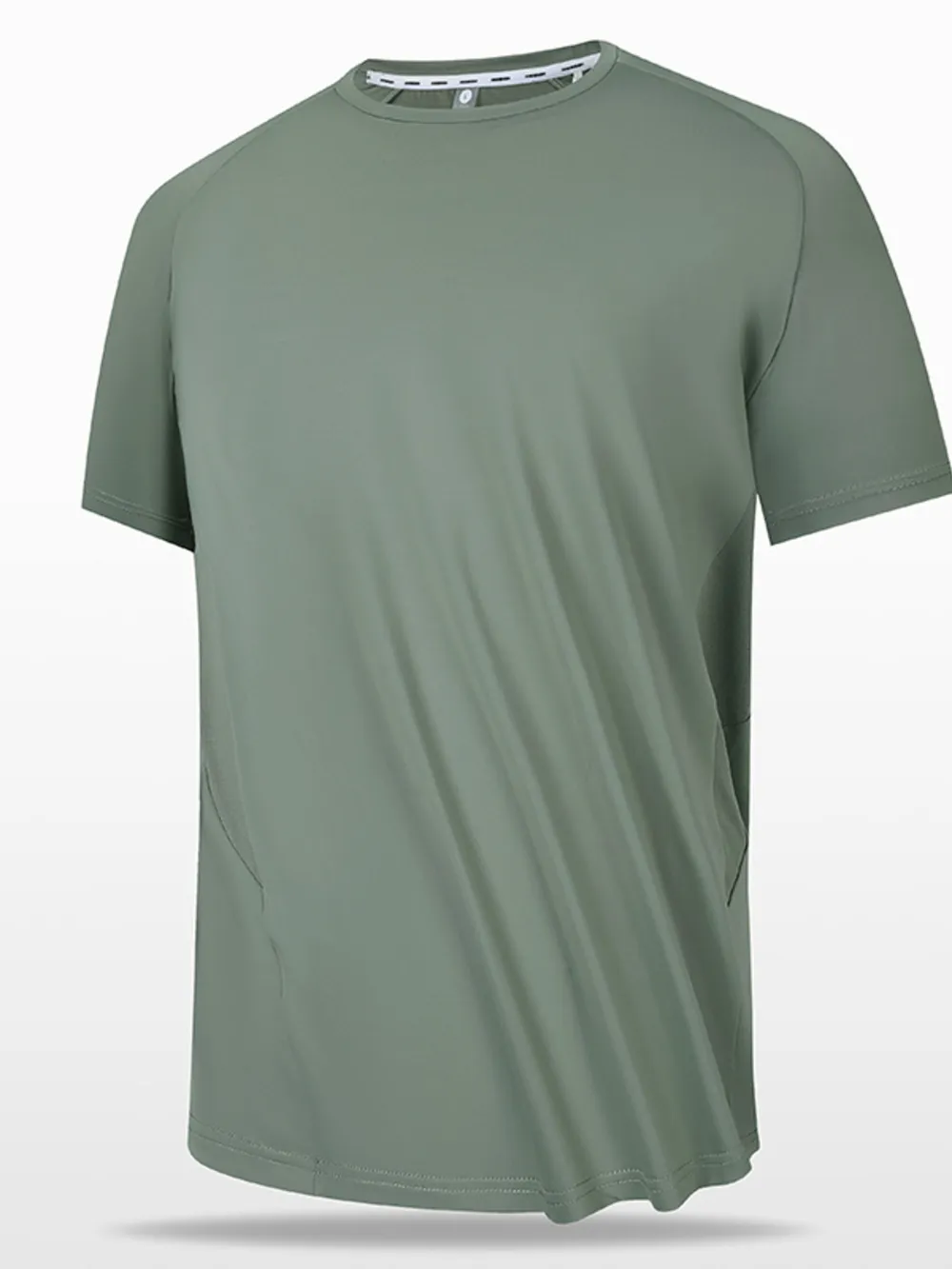 Men's Full Size Round Neck Short Sleeve T-Shirt, image 2