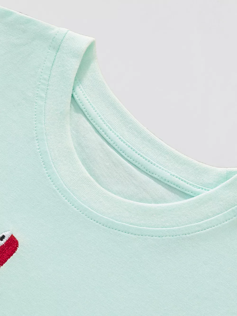 Children's Embroidered Round Neck T-Shirt, image 2