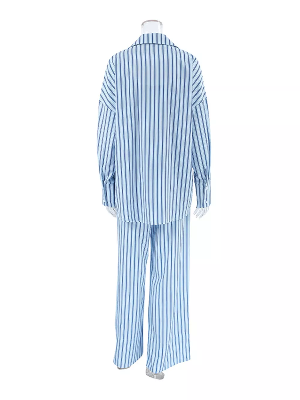 Striped Cami & Shirt and Pants Lounge Set, image 4