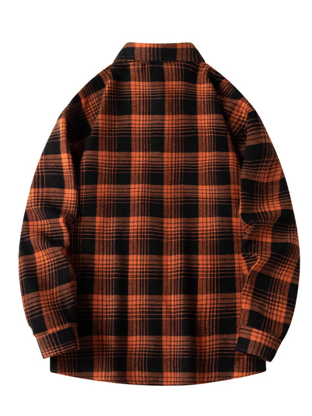 Men's Plus Size Plaid Long Sleeve Shirt, image 3