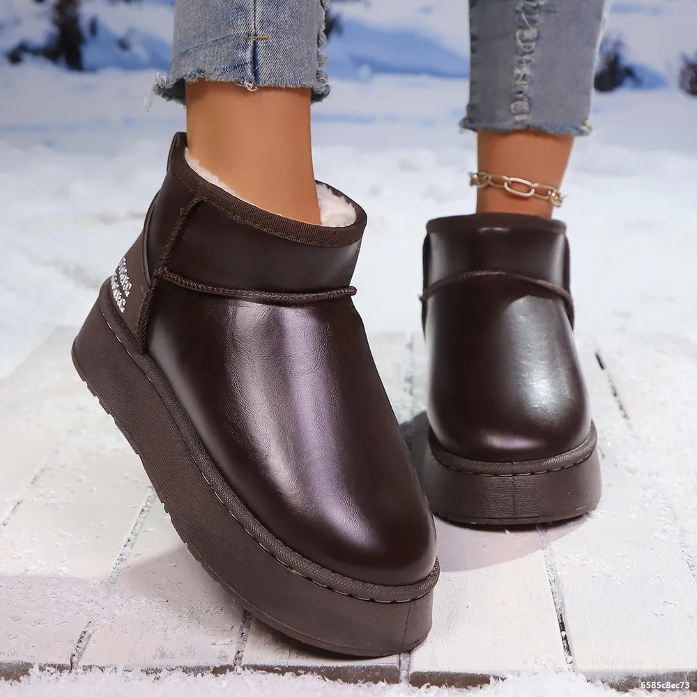 Faux-Fur Platform Ankle Boots, image 10