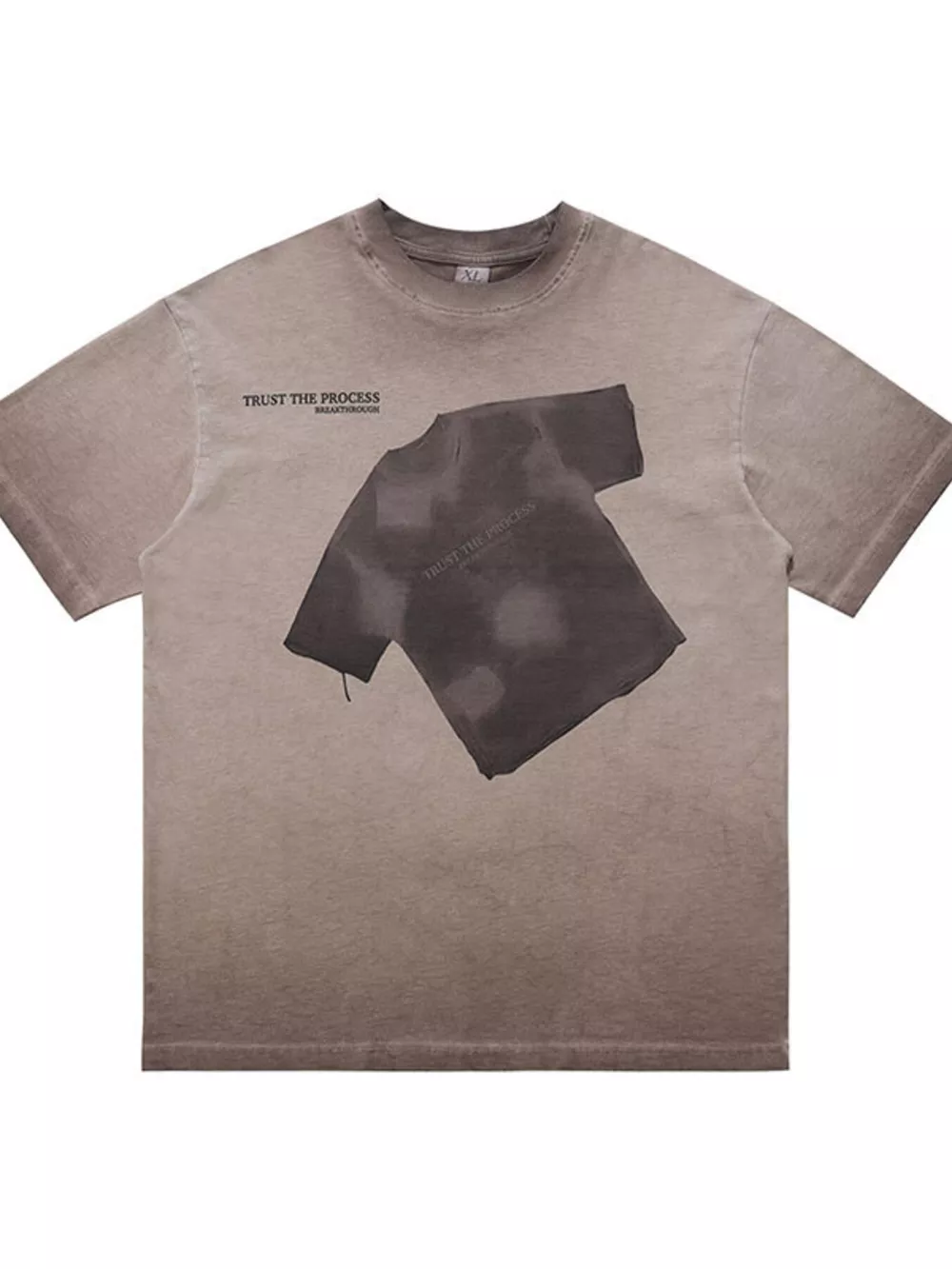 Men's Graphic Washed Round Neck T-Shirt, image 2