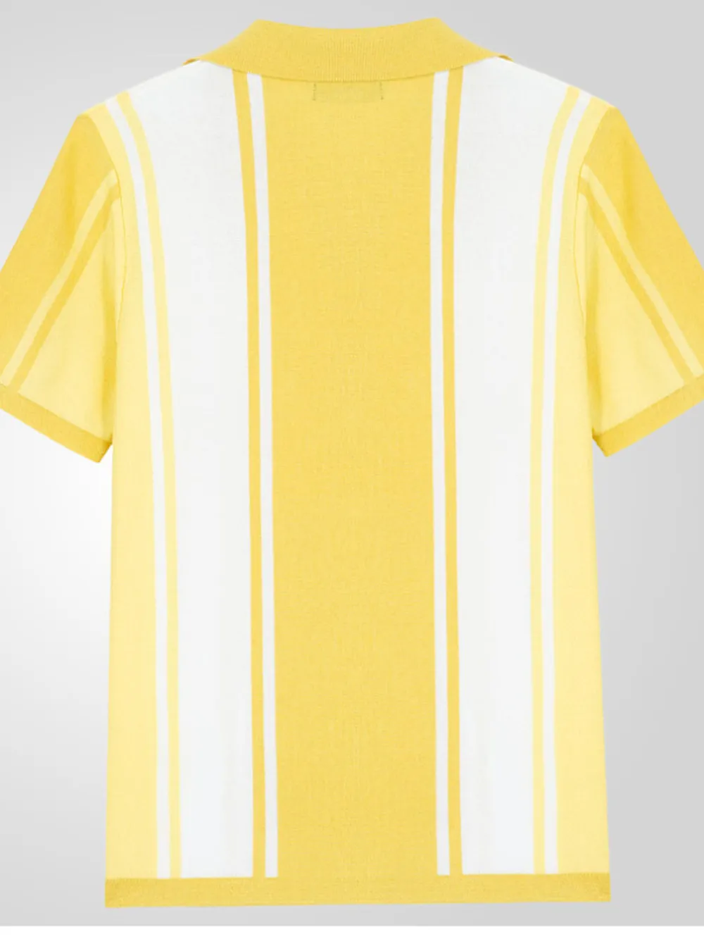 Men's Plus Size Striped Button Up Polo Shirt, image 8