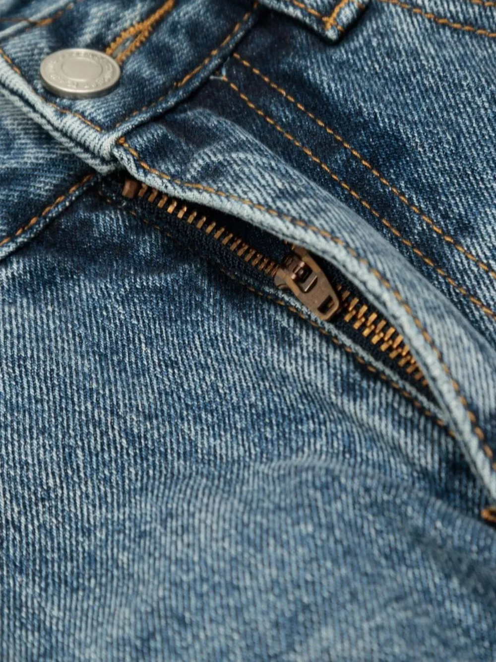 Men's Washed Wide-Leg Denim Shorts, image 9