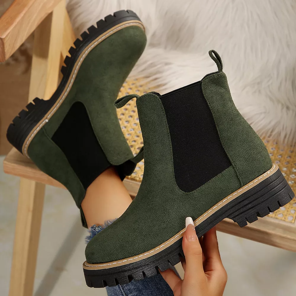 Round Toe Platform Boots, image 10