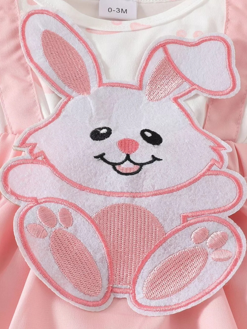 Children's Bunny Applique Dress & Headband Set, image 4