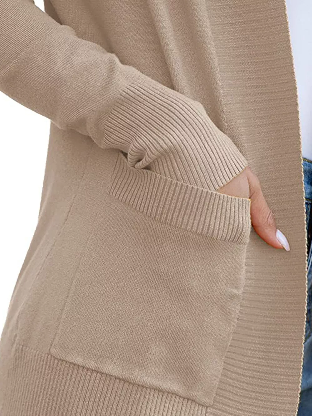Open Front Knit Cardigan, image 5