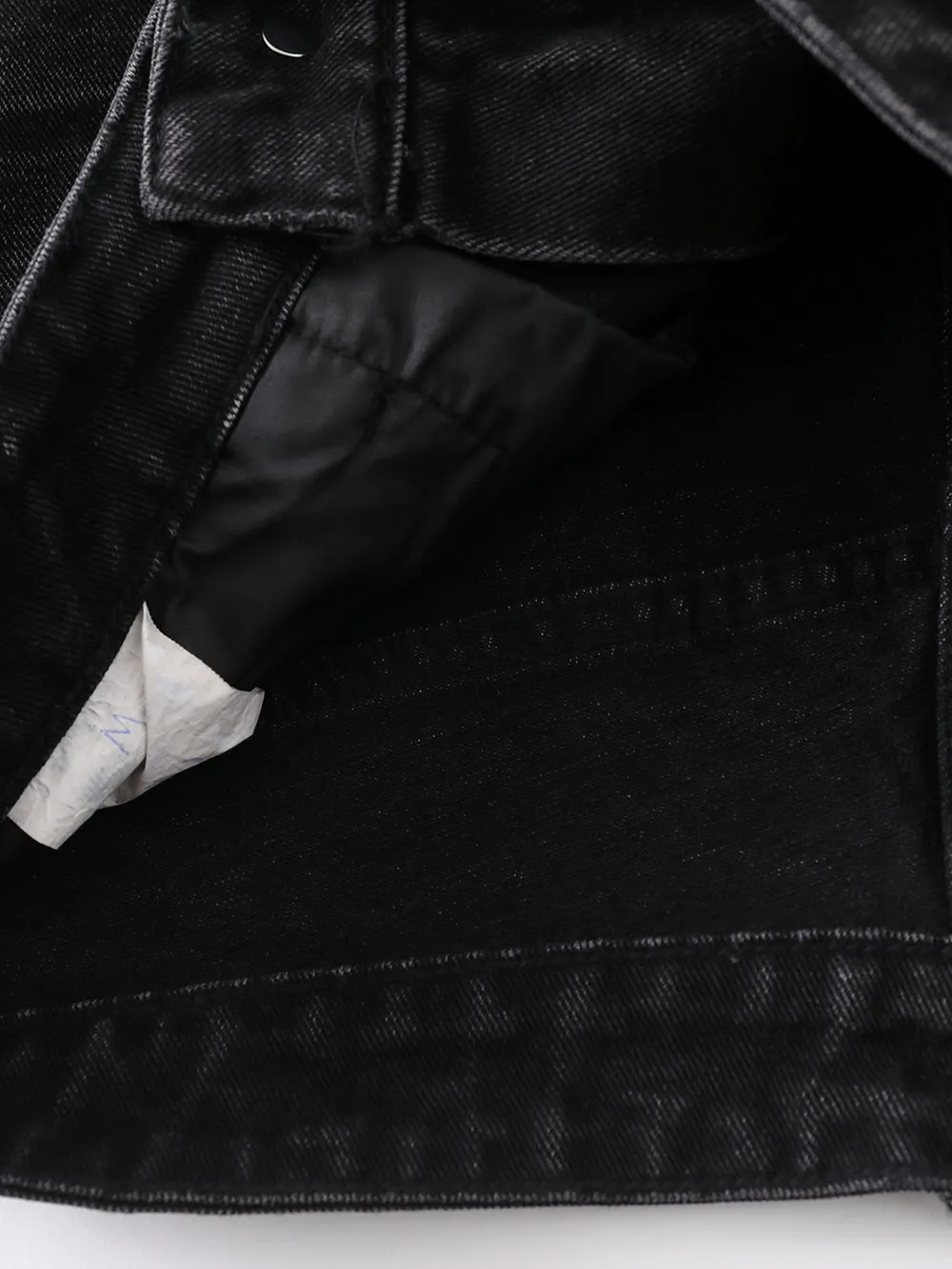 Men's Distressed Denim Shorts with Plaid Patches, image 5