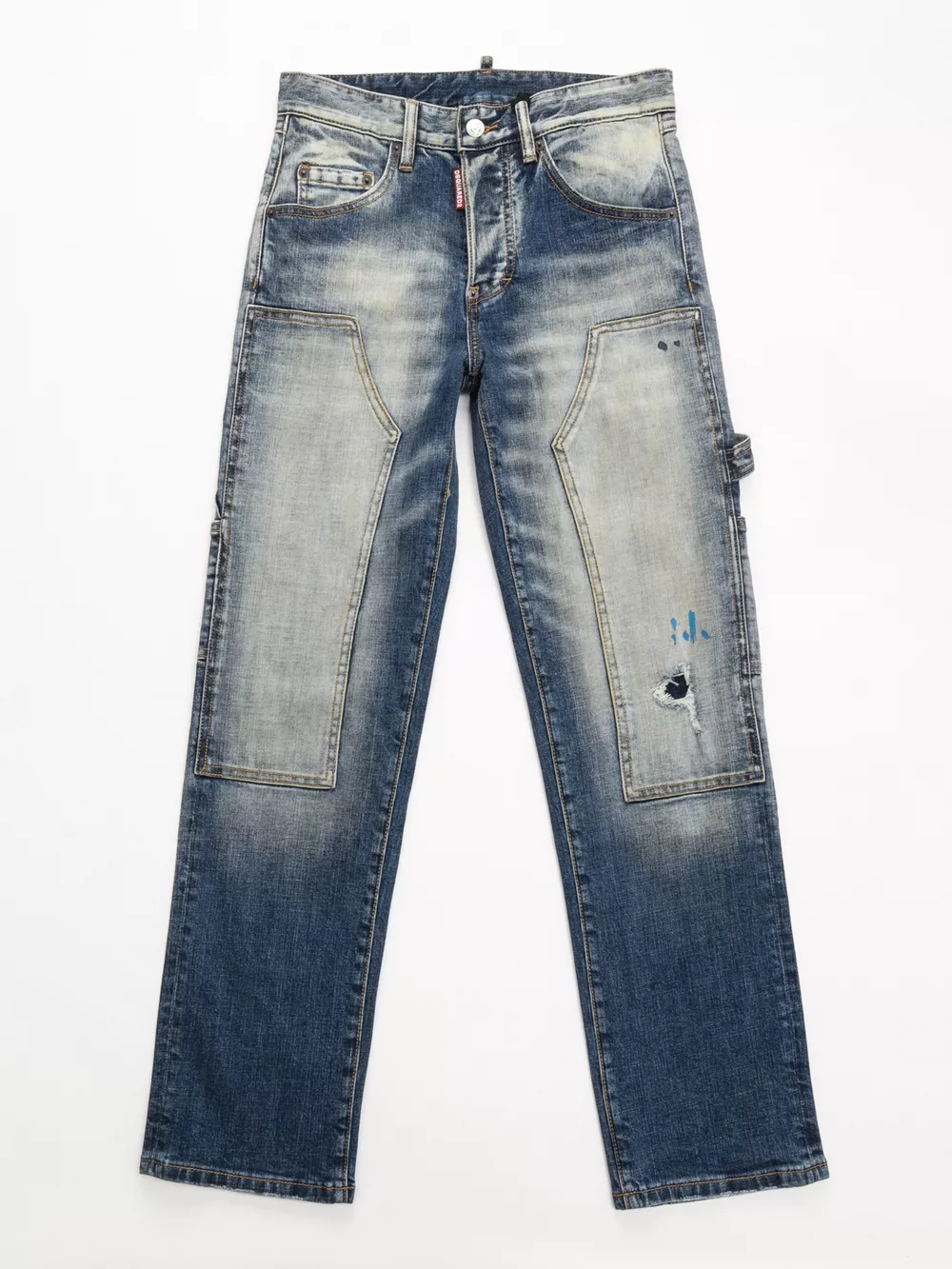 Men's Distressed Wash Jeans