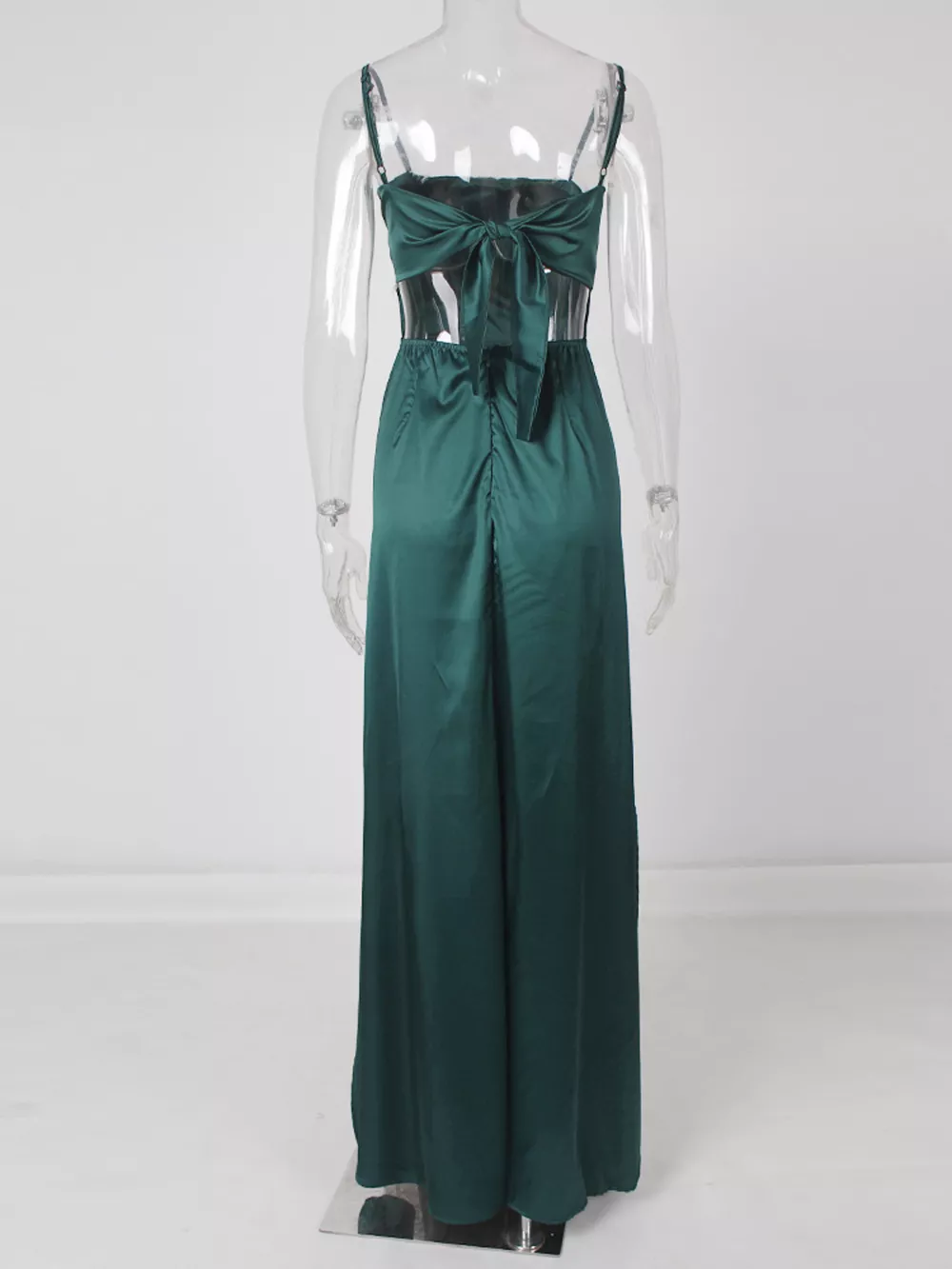 Spaghetti Strap High-Slit Maxi Dress, image 10