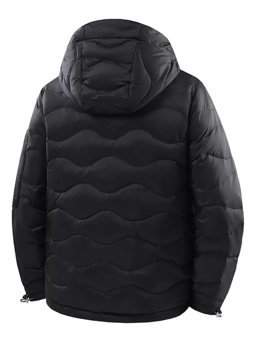 Men's Plus Size Hooded Padded Puffer Jacket, image 4