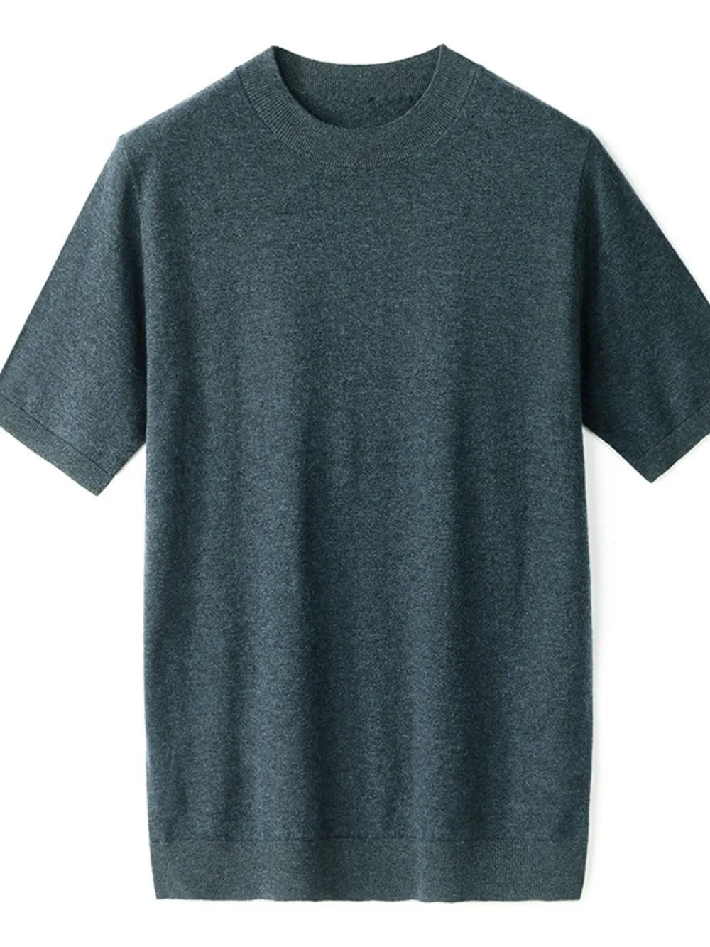 Men's Plus Size Round Neck Short Sleeve Top, image 6