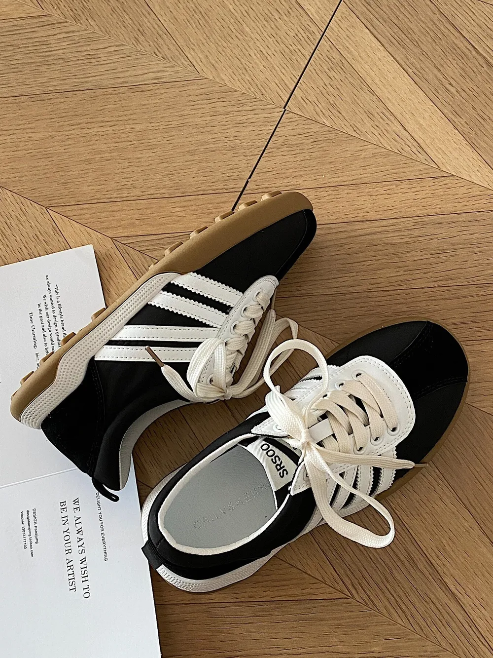 Striped Lace Up Sneakers, image 4