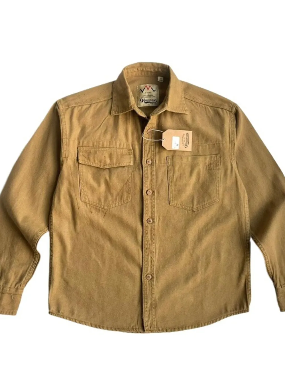 Men's Plus Size Button Up Shirt with Chest Pockets, image 2
