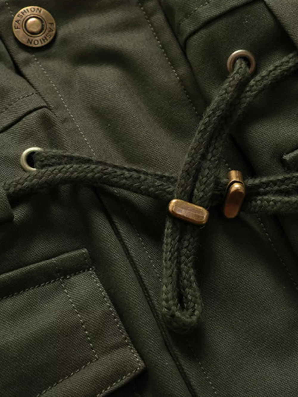 Men's Full Size Zip Up Multiple Pockets Jacket Plus Size, image 6