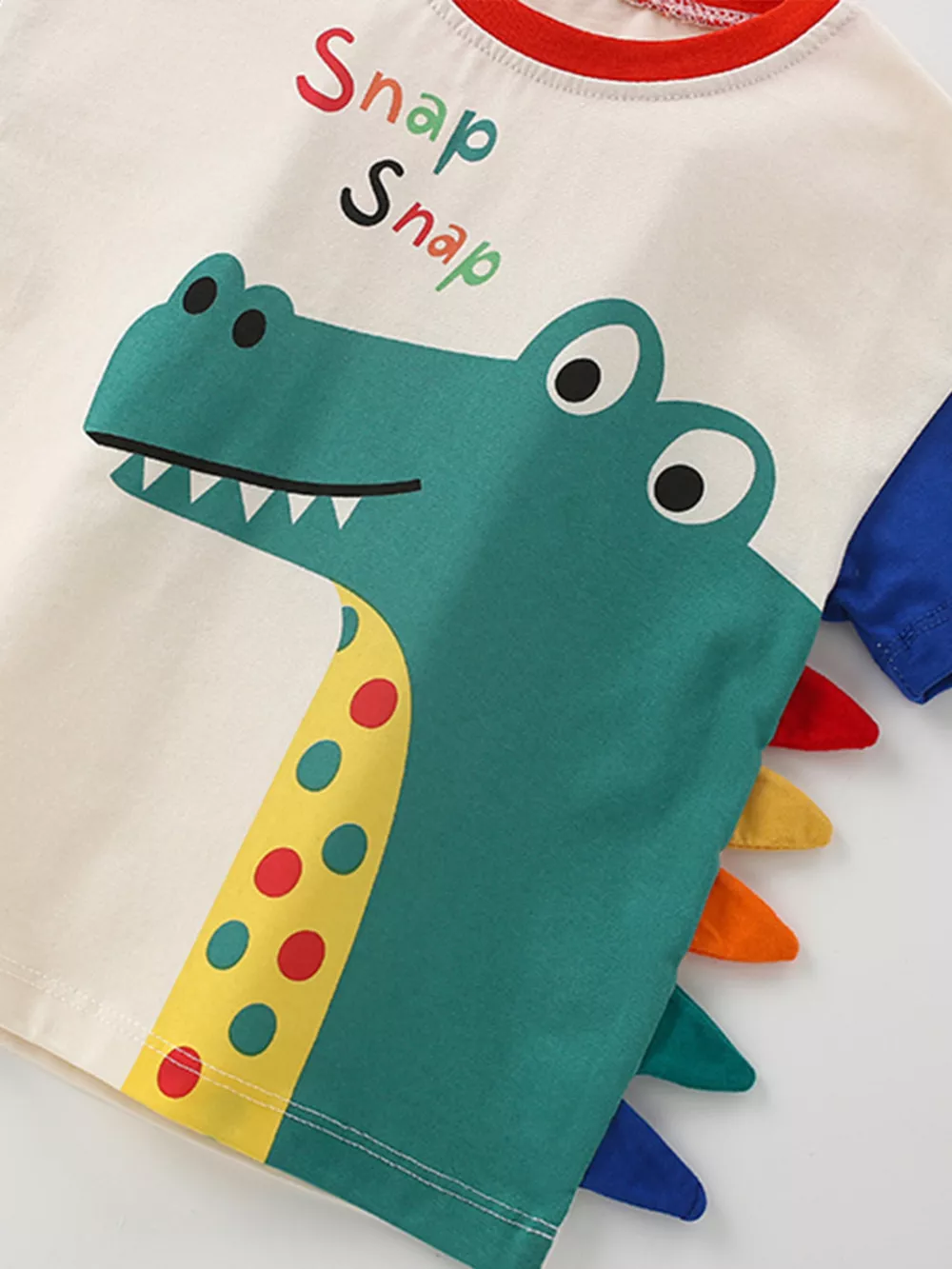 Children's Dinosaur Applique Two-Piece Set, image 3