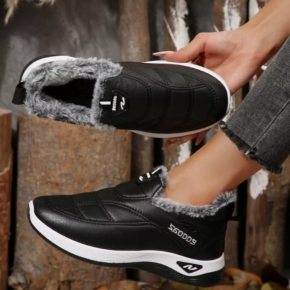 Plush Round Toe Platform Shoes, image 3