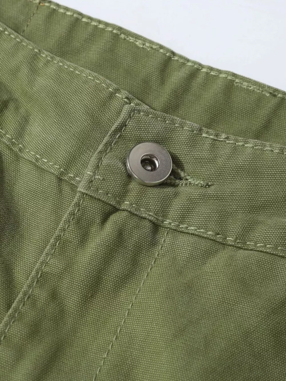 Men's Distressed Cargo Pants with Paint Splatter, image 9