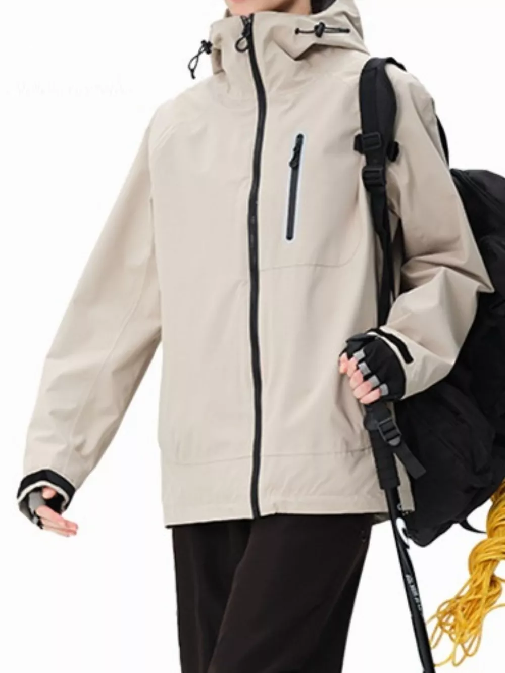 Men's Plus Size Lightweight Zip Up Jacket, image 2