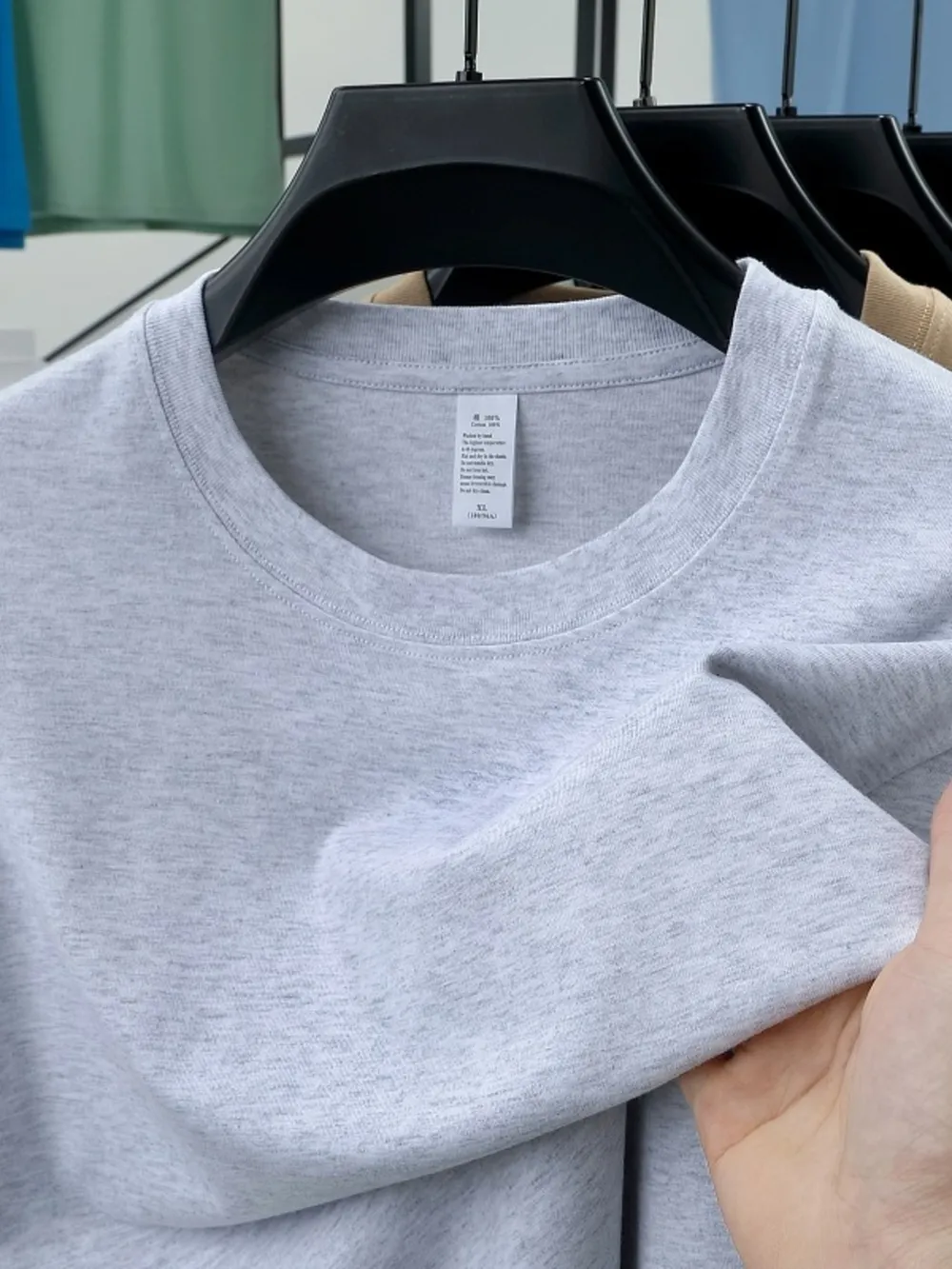 Men's Plus Size Round Neck Short Sleeve T-Shirt, image 7