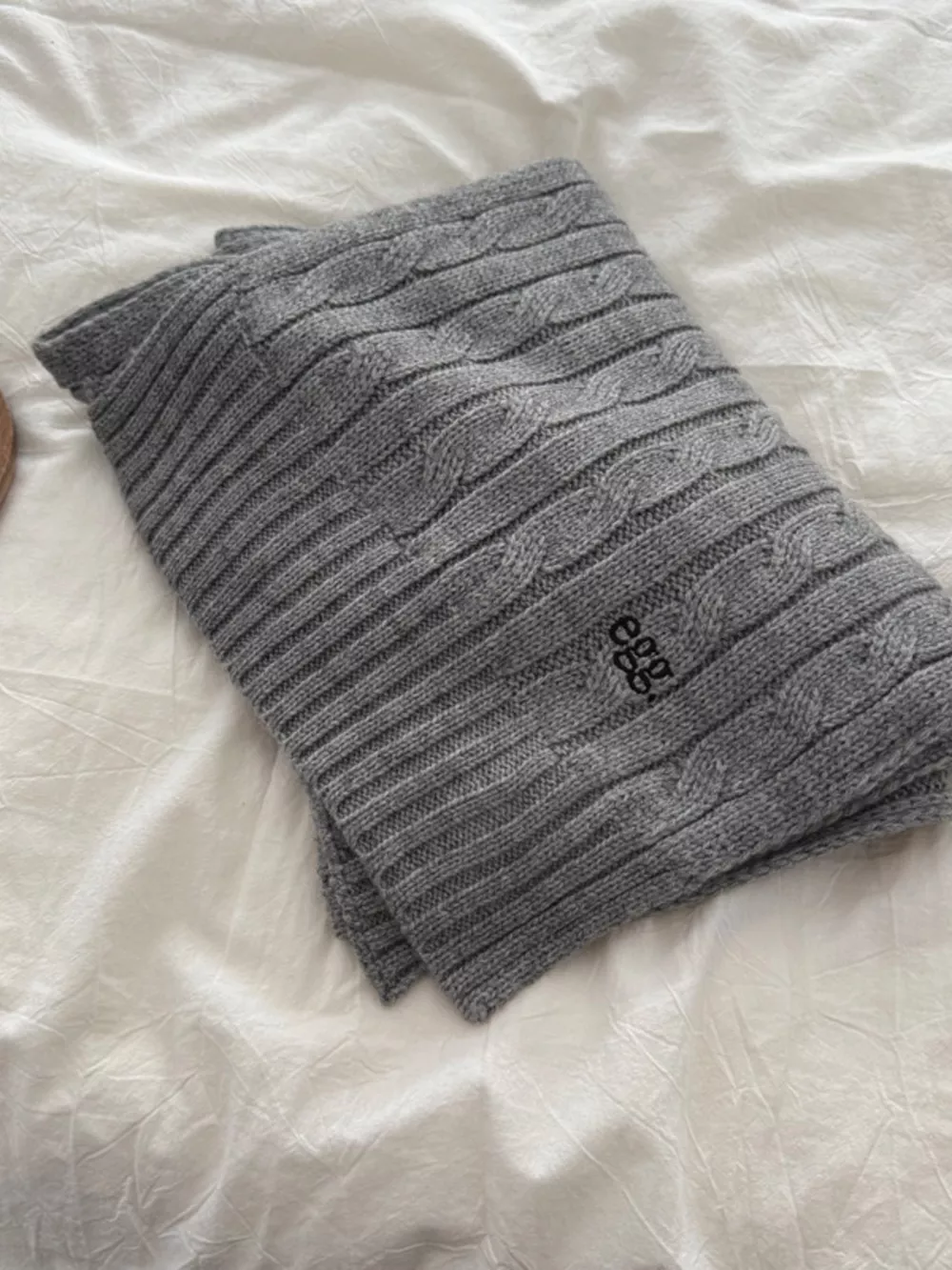 Ribbed Knitted Winter Scarf, image 7