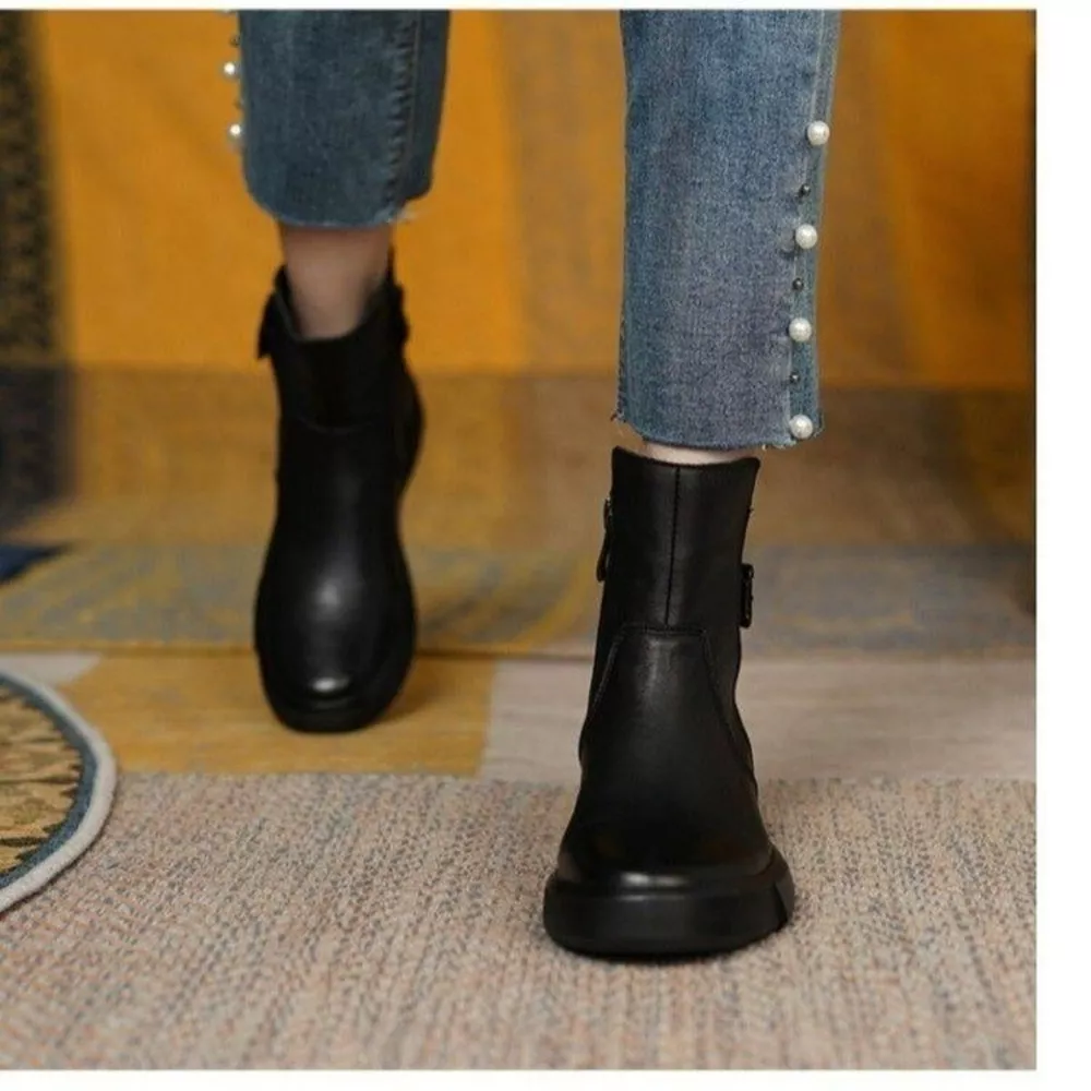 Round Toe Platform Boots, image 3