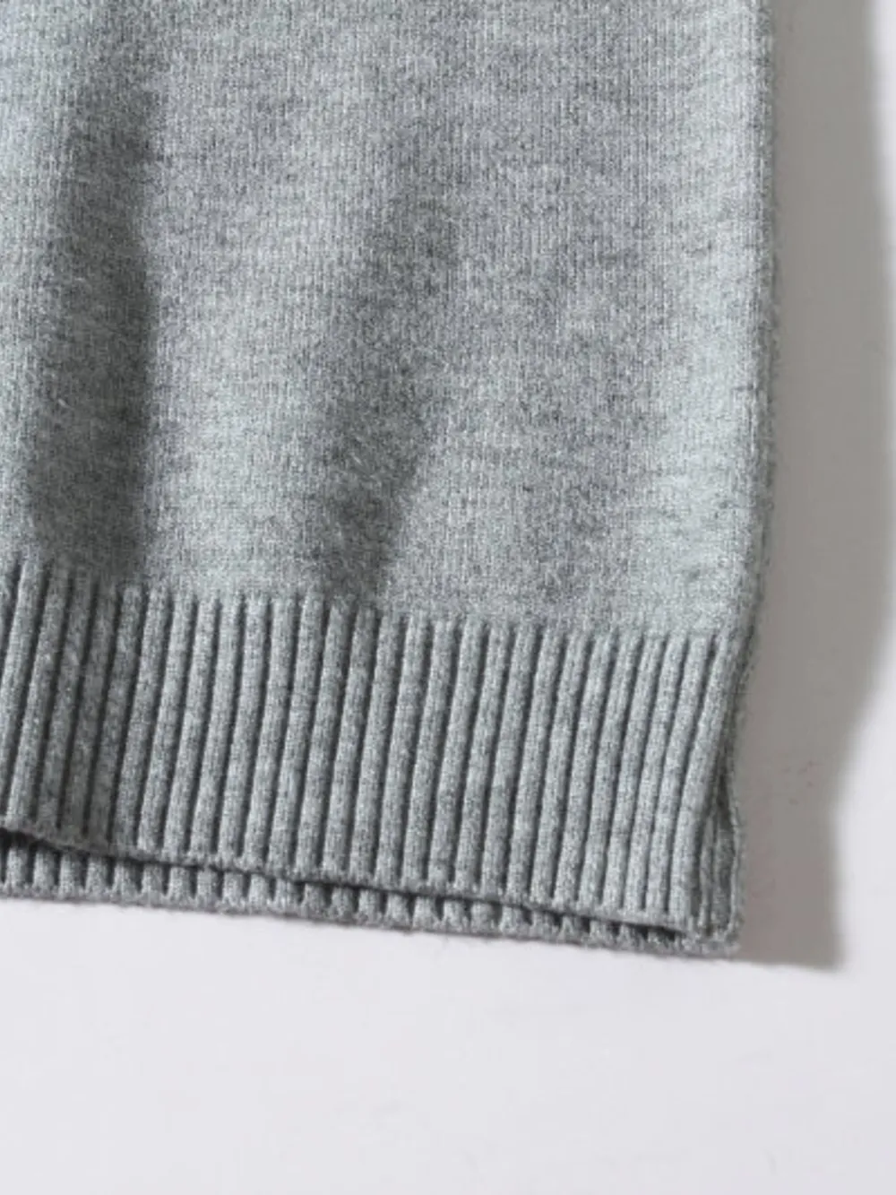 Men's Plus Size Ribbed Hem Long Sleeve Sweater, image 5