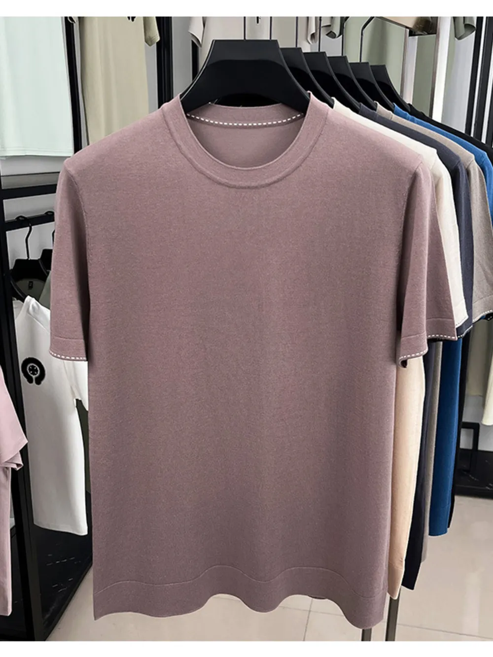 Men's Full Size Short Sleeve Crew Neck T-Shirt Plus Size, image 10