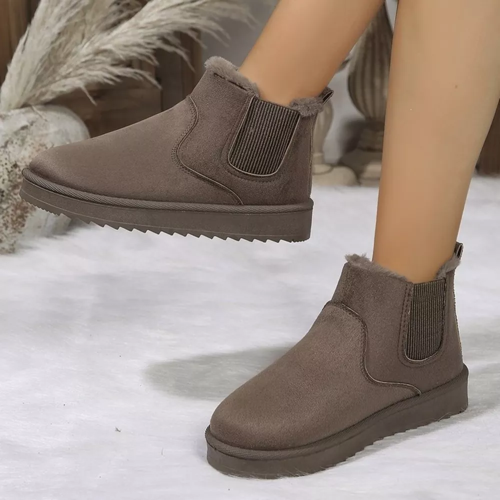 Plush Lined Slip-On Chelsea Winter Boots, image 6