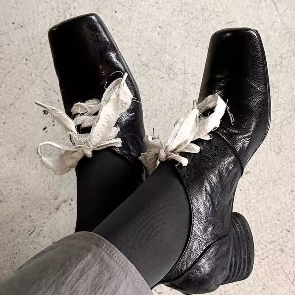 Square Toe Block Heels Pumps, image 2