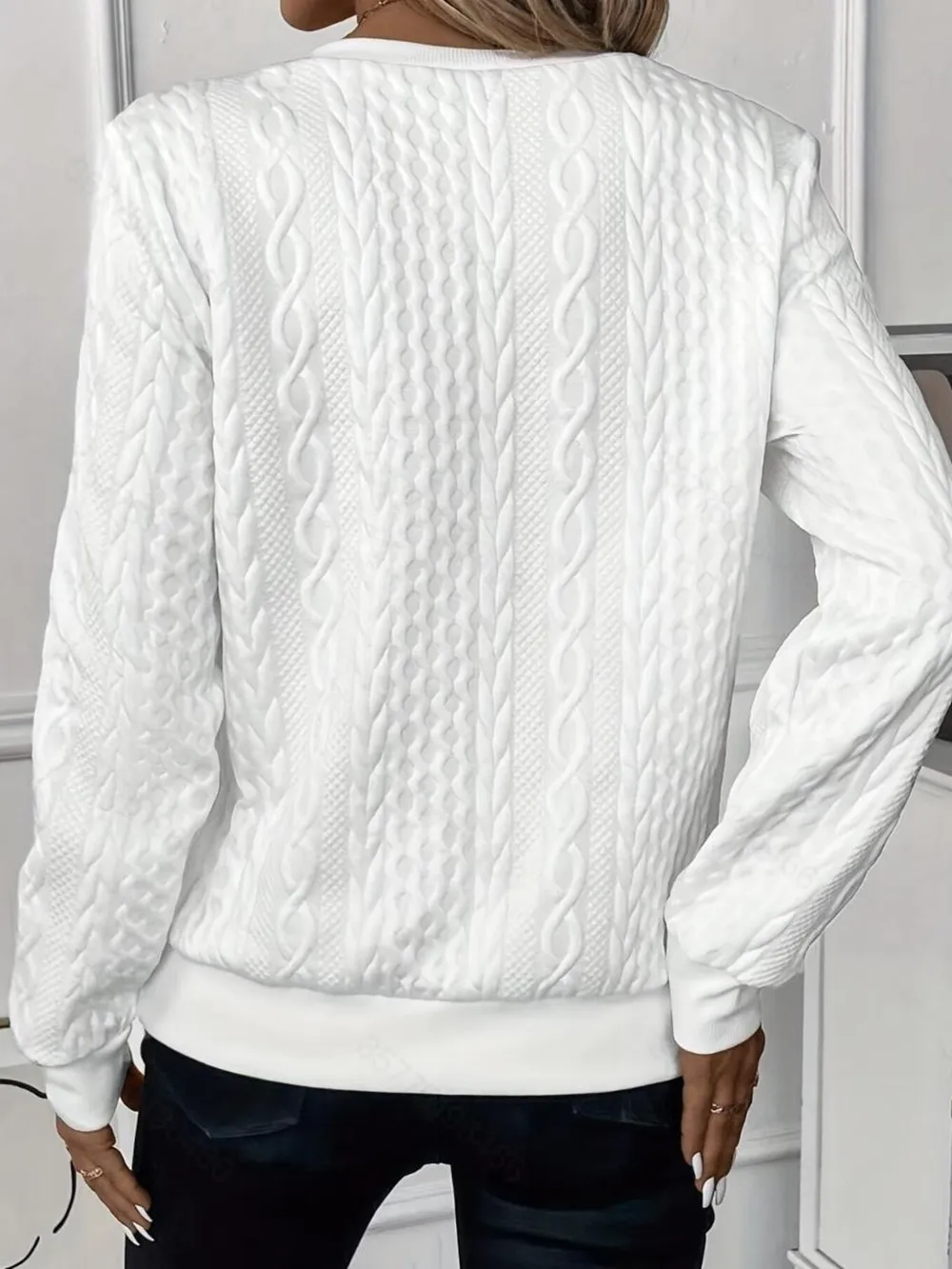Quarter-Zip Long Sleeve Sweatshirt, image 3