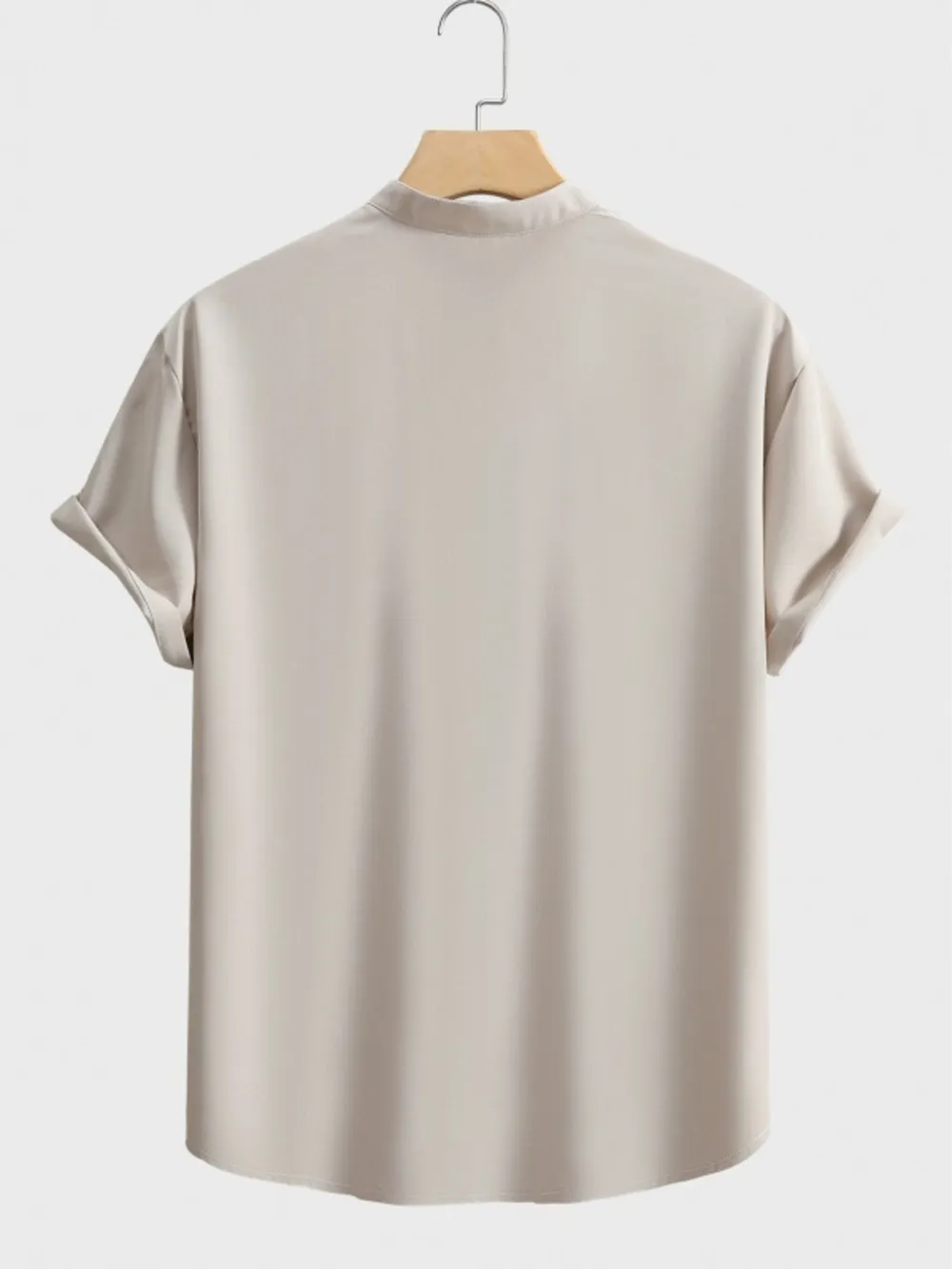 Men's Button Detail Short Sleeve Blouse, image 3