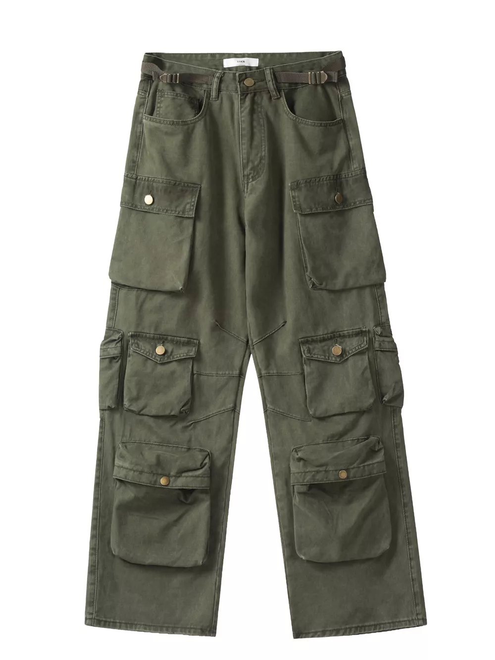 Men's Multi-Pocket Relaxed Fit Cargo Pants, image 3