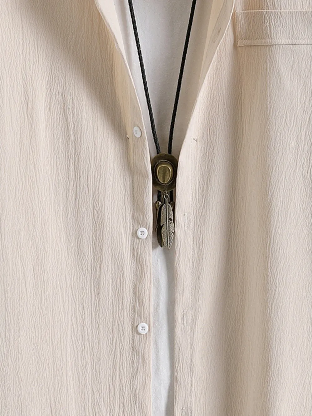 Men's Button Up Short Sleeve Shirt, image 4