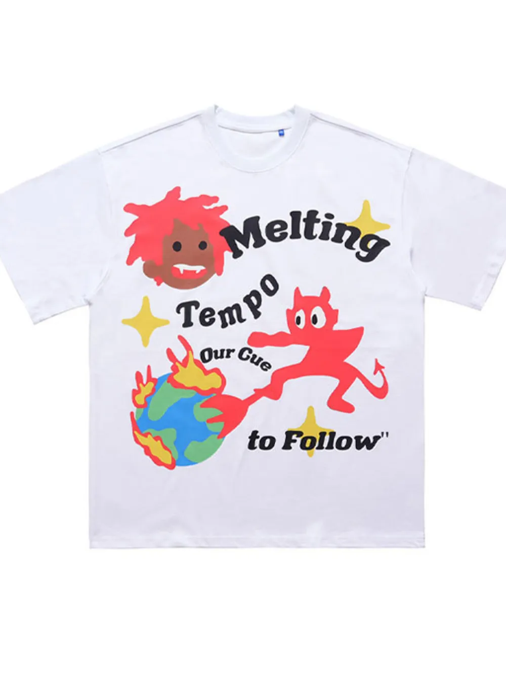 Men's Graphic Round Neck Oversized T-Shirt, image 5