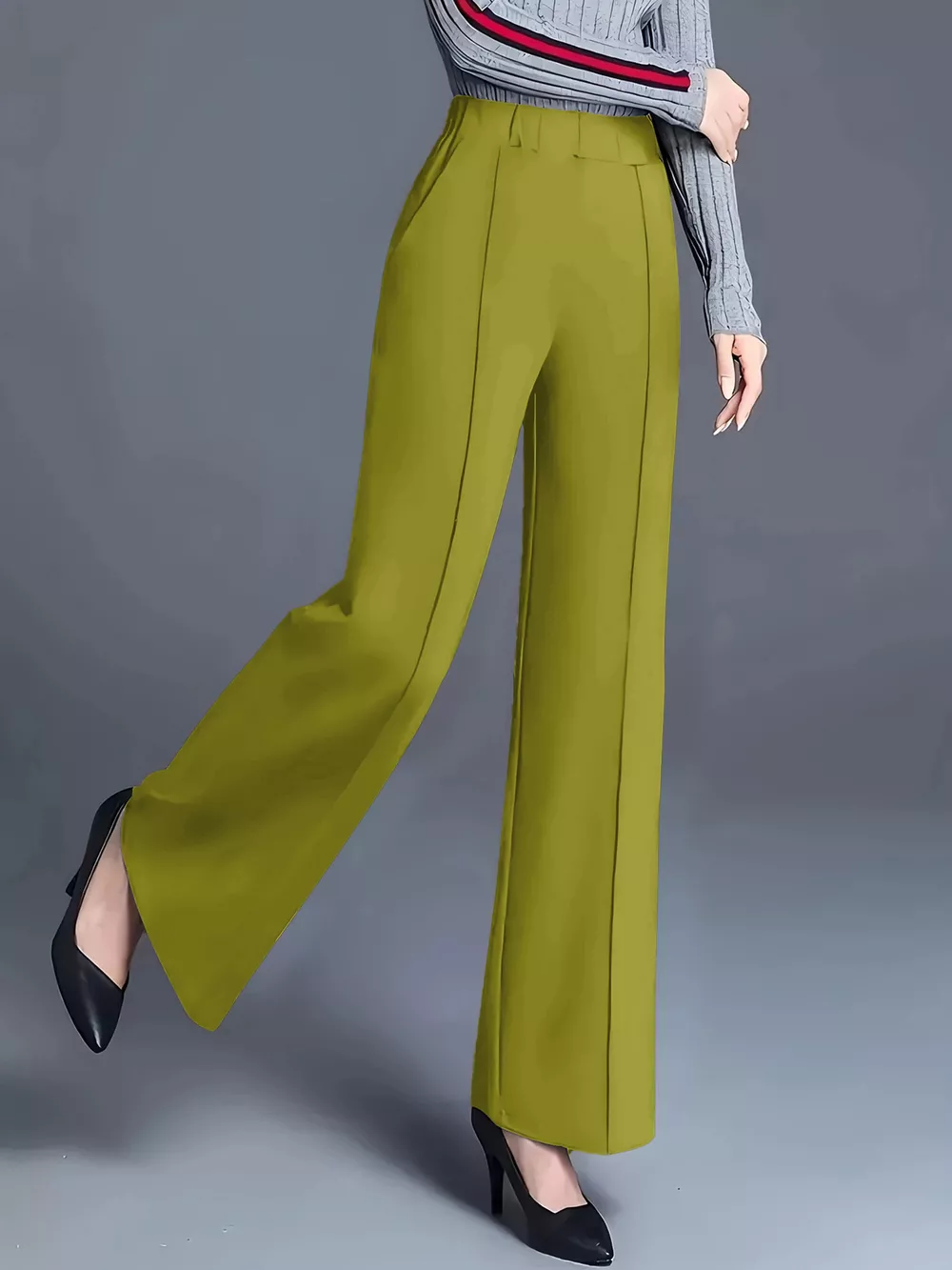 High-Waisted Wide Leg Pants, image 3