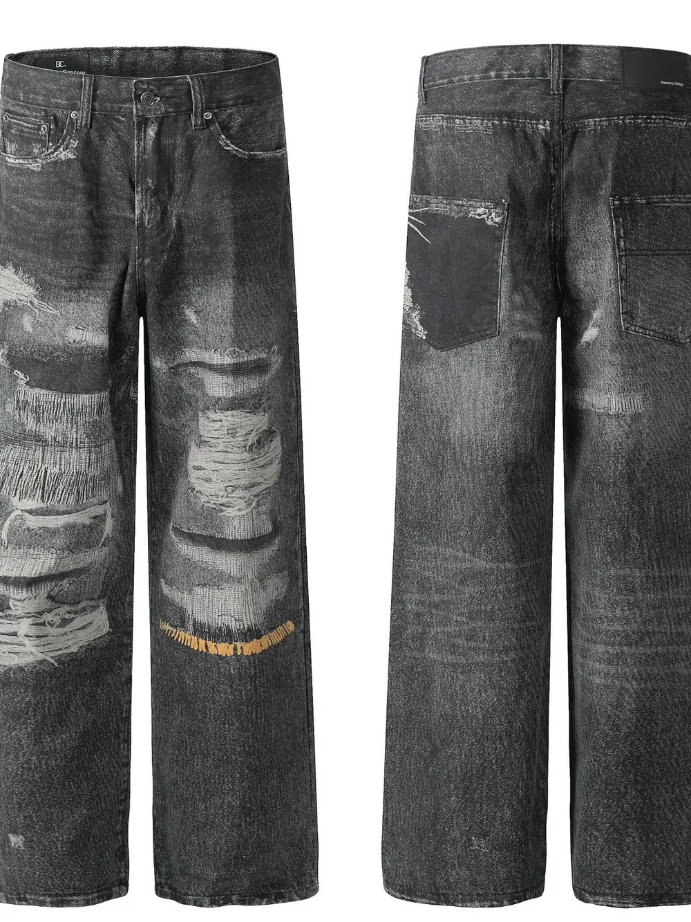 Men's Wide Leg Jeans, image 4