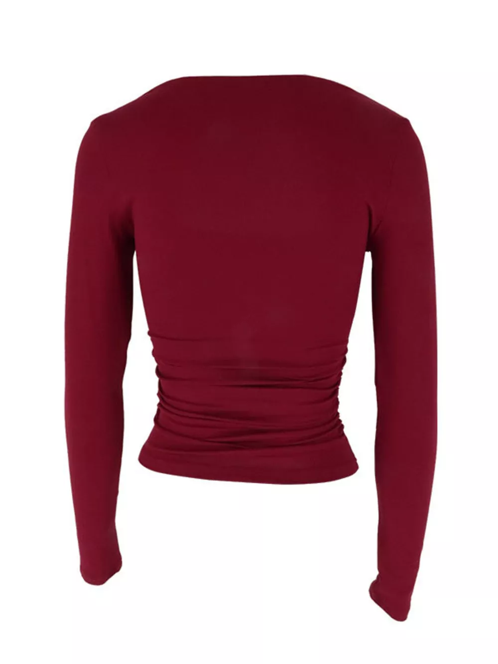 Square Neck Slim Fit Long Sleeve T-Shirt, image 5
