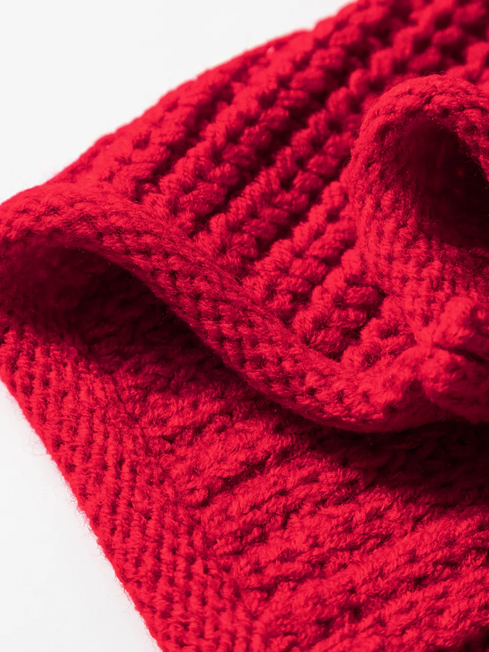 Contrast Trim Textured Knit Drawstring Hooded Sweater, image 2