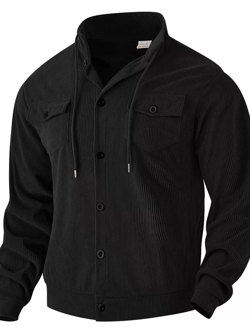Men's Full Size Corduroy Button Up Casual Jacket Plus Size, image 9
