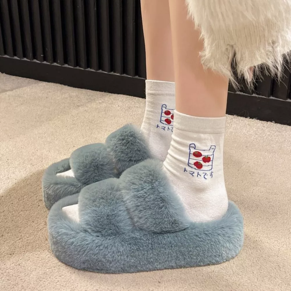 Fuzzy Open Toe Slippers, image 7