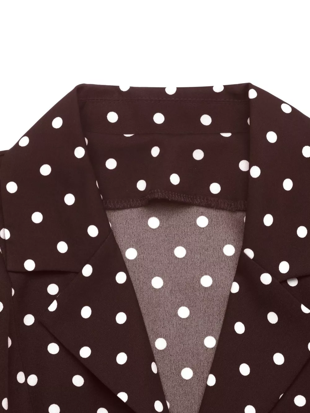Polka Dot Long Sleeve Shirt Dress, image 11