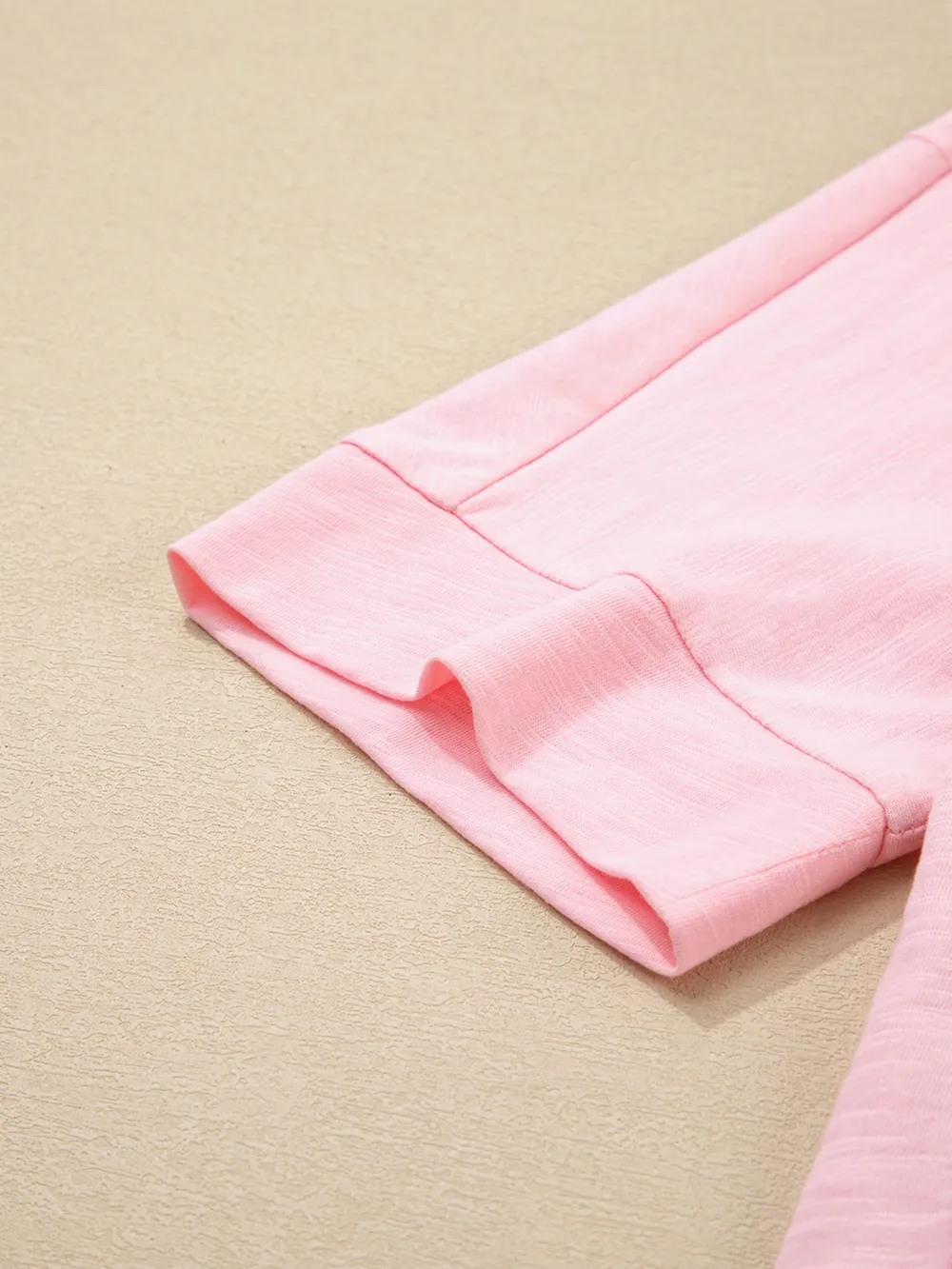 Flower Patched Exposed Seam Oversized T Shirt, image 2