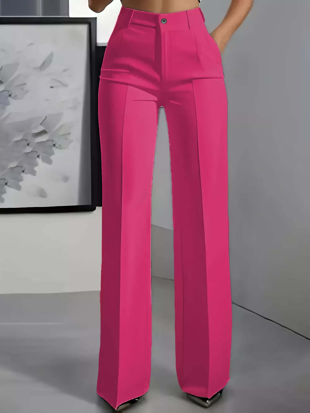 Full Size High-Waisted Wide-Leg Pants Plus Size, image 14
