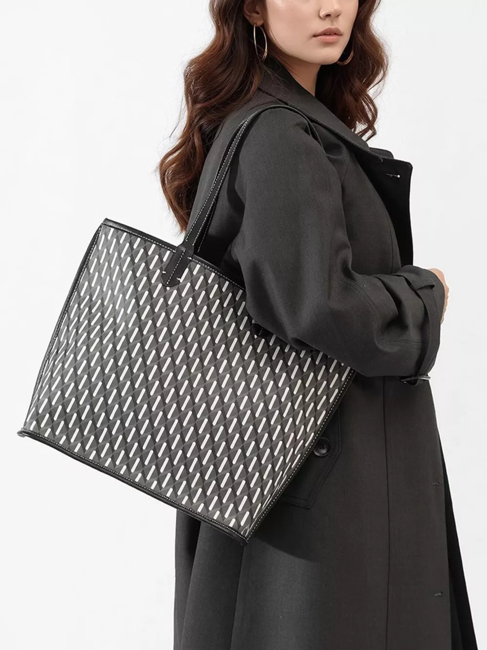 Geometric Pattern Tote Handbag, image 3