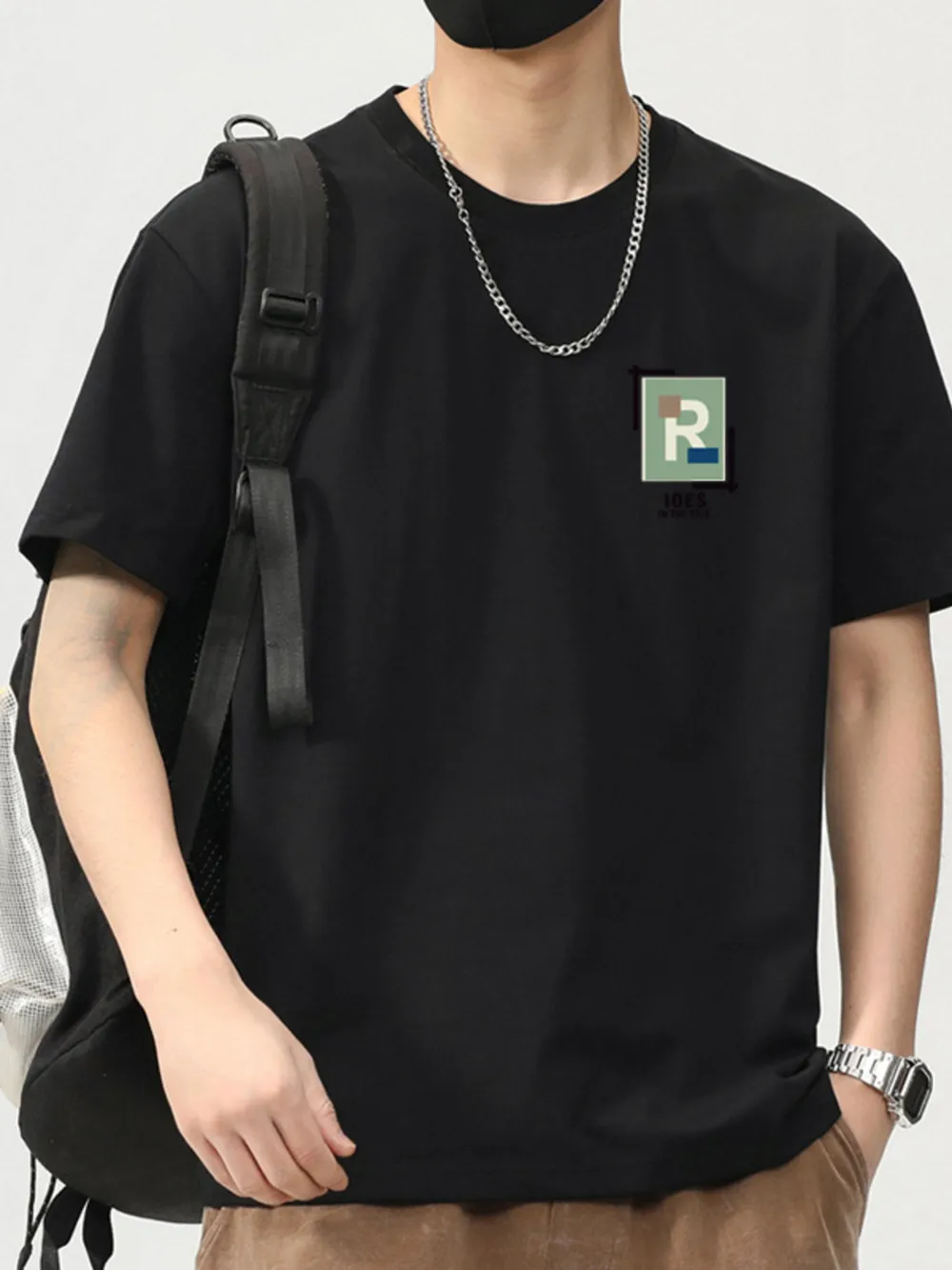 Men's Plus Size Round Neck Short Sleeve T-Shirt