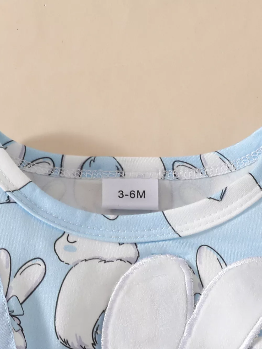 Children's Bunny Applique Bodysuit Dress & Headband Set, image 12