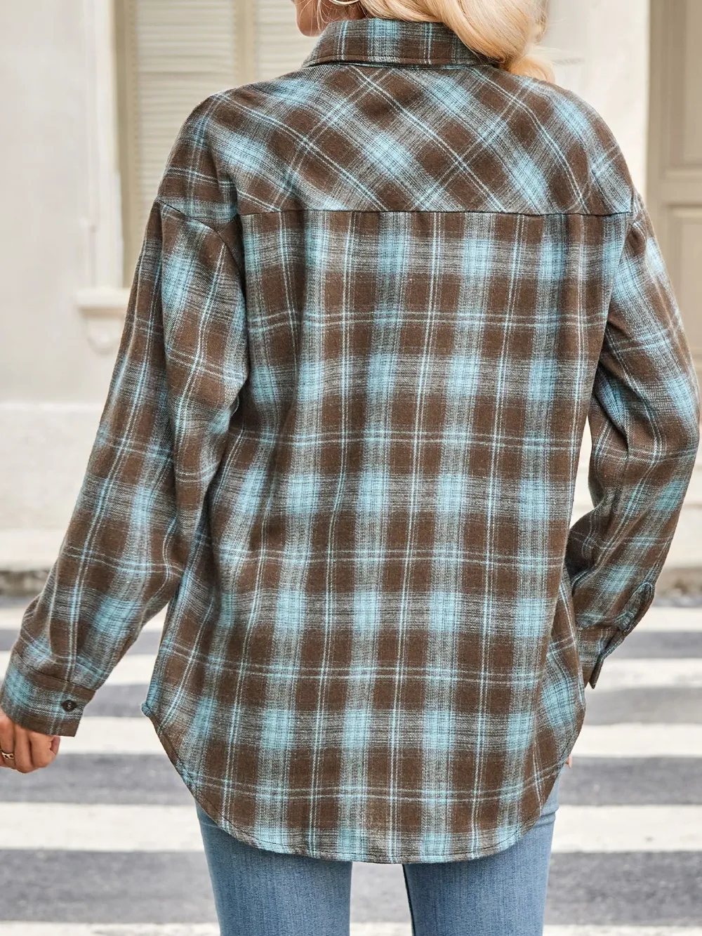 Plaid Button Up Long Sleeve Shirt, image 8