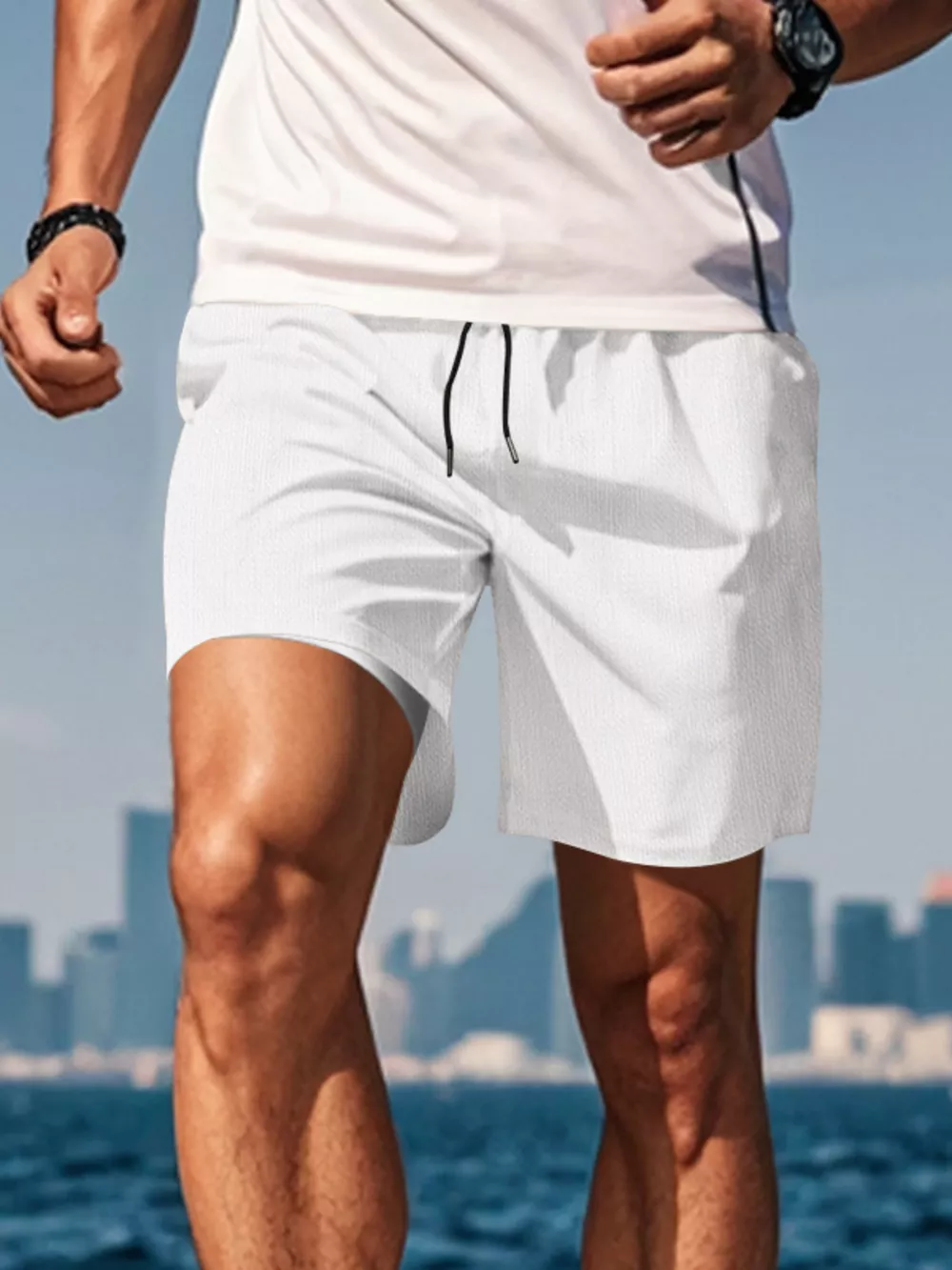 Men's Drawstring Causal Shorts, image 13